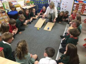 Ramp experiment with Mrs Norton’s Class 