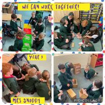 Team work in Year 3 Mrs Snoddy