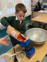 Bread making in Mrs Morrow’s class