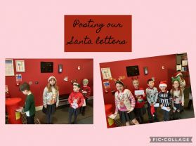 Mrs Jordan’s class posting our Santa letters