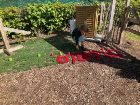 Outdoor Play Based Learning in Mrs Callaghan’s class