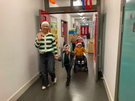 ‘Santa Dash’ Daily Mile in Mrs Callaghan’s Class