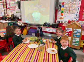 Pancake Day fun in Mrs Callaghan’s Class
